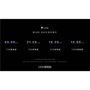 69.99万值吗？长安深蓝SL03正式上市：增程续航超1200公里