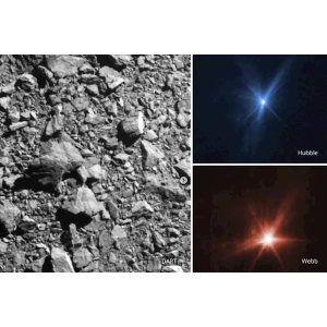 NASA航天器撞击小行星新照片曝光：被撞行星亮度提升两倍