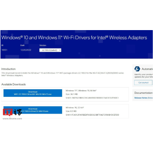 修复导致 Win10 / Win11 设备蓝屏问题，英特尔发布 Wi-Fi 驱动 22.190.0 更新