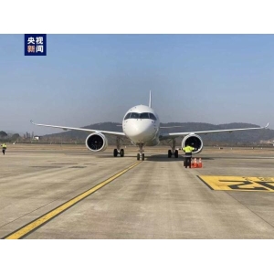 兔年首飞！中国东航全球首架C919国产客机飞至南昌