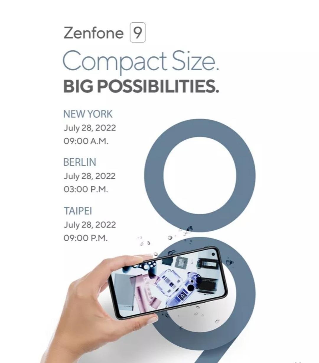 华硕小屏旗舰Zenfone 9海报公布：支持IP68、有3.5mm耳机孔
