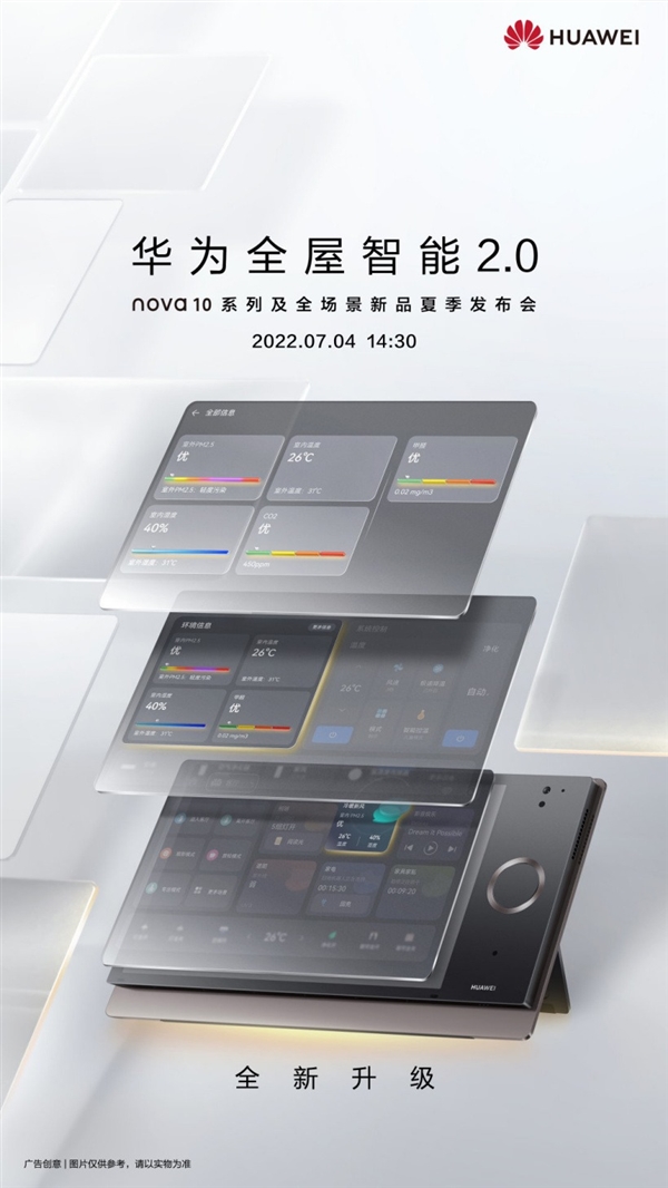华为全屋智能2.0于7月4日发布